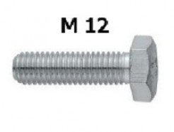 Болт шестигранный М12 х35 с полной резьбой цинк